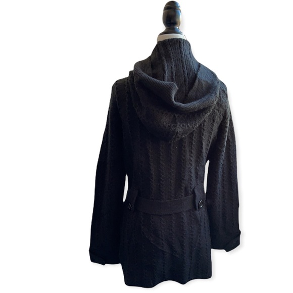 Alison Sherri Long sleeve hoodie Black Cardigan M - Picture 4 of 9